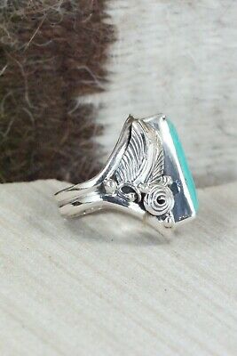 Turquoise & Sterling Silver Ring - Davey Morgan - Size 5.5