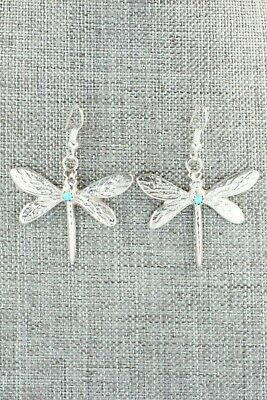 Turquoise & Sterling Silver Earrings - Pauline Nelson