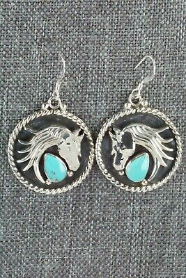 Turquoise & Sterling Silver Earrings - Genevieve Francisco