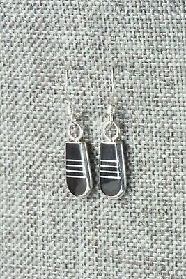 Onyx & Sterling Silver Earrings - Valentino Laate