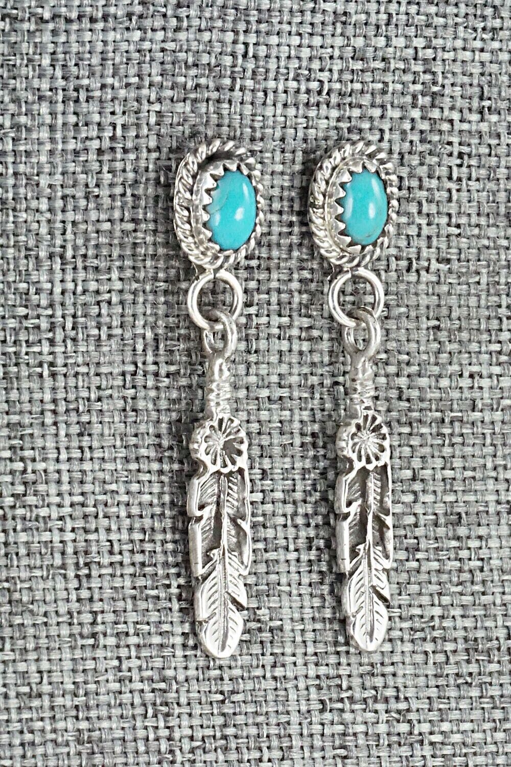 Turquoise & Sterling Silver Earrings - Sharon McCarthy