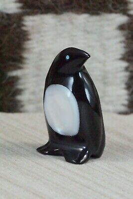 Penguin Zuni Fetish Carving - Calvert Bowannie