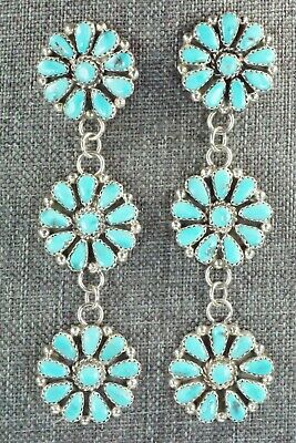 Turquoise & Sterling Silver Earrings - Alicia Wilson