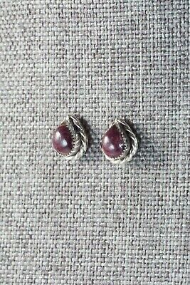 Spiny Oyster and Sterling Silver Earrings - LeAnder Cachini - High Lonesome Trading