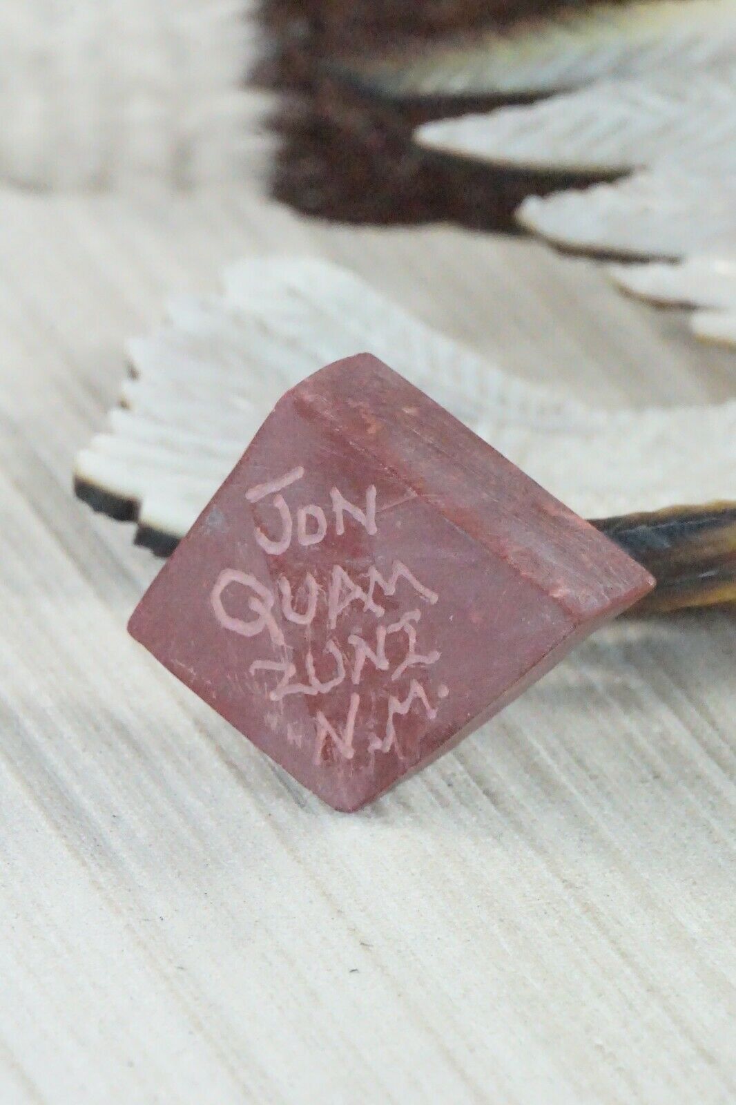 Eagle Zuni Fetish Carving - Jon Quam