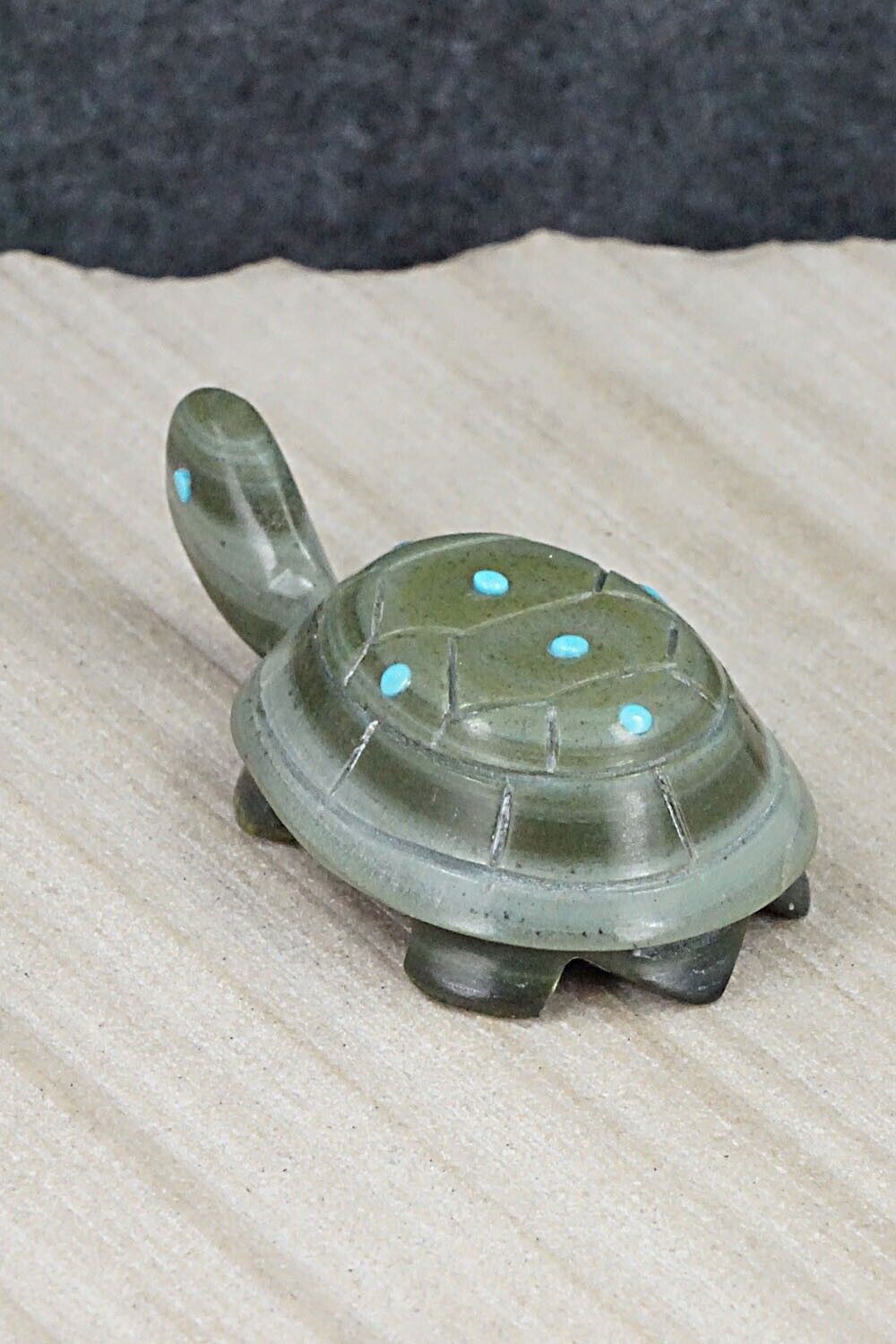 Turtle Zuni Fetish Carving - Ronnie Lunasee