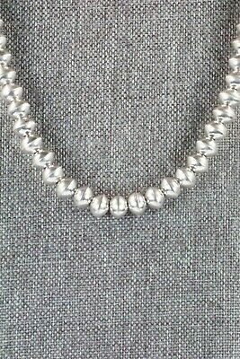 Sterling Silver Navajo Pearl Necklace - Preston Haley - High Lonesome Trading