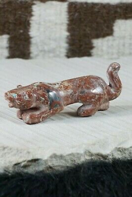 Mountain Lion Zuni Fetish Carving - Cody Nastacio - High Lonesome Trading