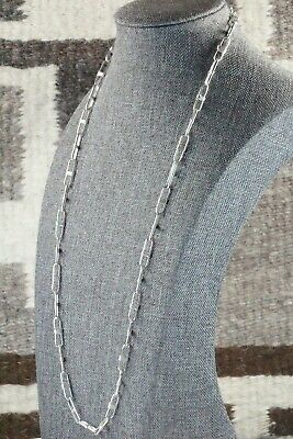 Navajo Sterling Silver Chain Necklace - Sally Shurley
