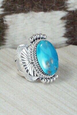 Turquoise & Sterling Silver Ring - Mike Smith - Size 6 - High Lonesome Trading