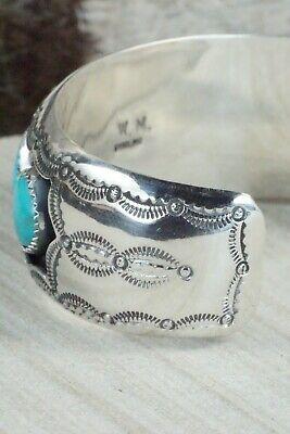 Turquoise & Sterling Silver Bracelet - Wilbert Muskett Sr. - High Lonesome Trading