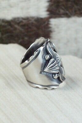 Navajo Sterling Silver Ring - Delbert Gordon - Size 10.5
