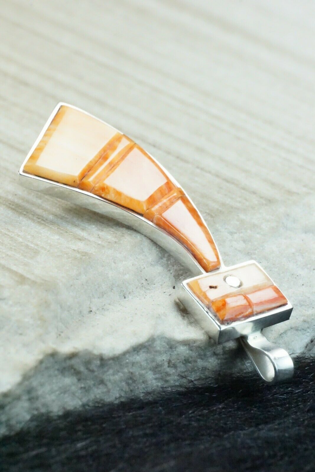 Spiny Oyster & Sterling Silver Pendant - Harold Smith