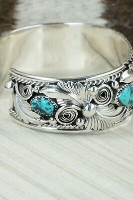 Turquoise & Sterling Silver Bracelet - Henry Attakai