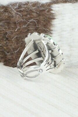 Turquoise & Sterling Silver Ring - Tom Lewis - Size 7