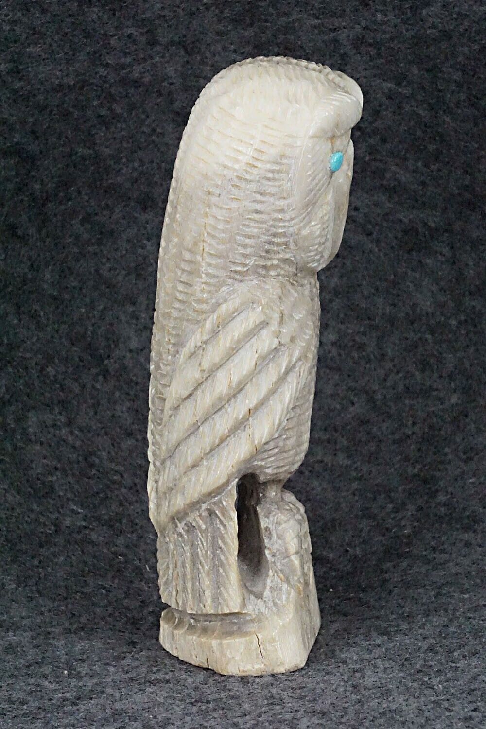 Owl Zuni Fetish Carving - Garrick Weeka