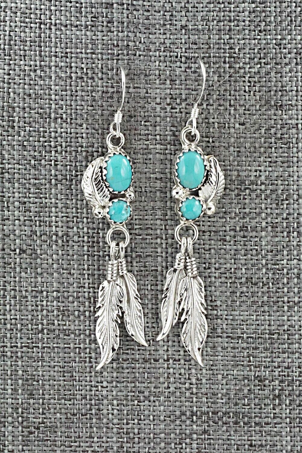Turquoise & Sterling Silver Earrings - Annie Spencer
