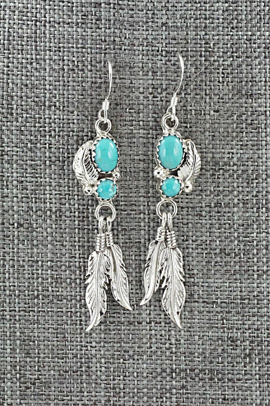 Turquoise & Sterling Silver Earrings - Annie Spencer