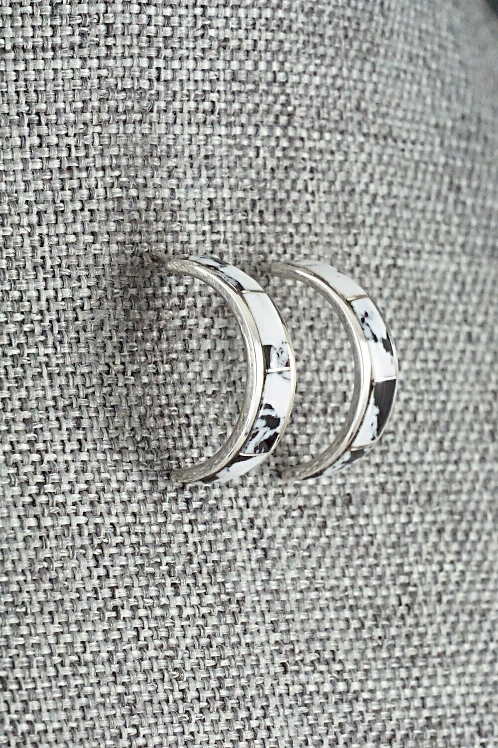 White Buffalo & Sterling Silver Earrings - Claresse Kylestewa
