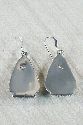 Navajo Turquoise & Sterling Silver Earrings - Sharon McCarthy - High Lonesome Trading