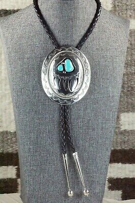 Turquoise & Sterling Silver Bolo Tie - Wilbert Muskett Sr.
