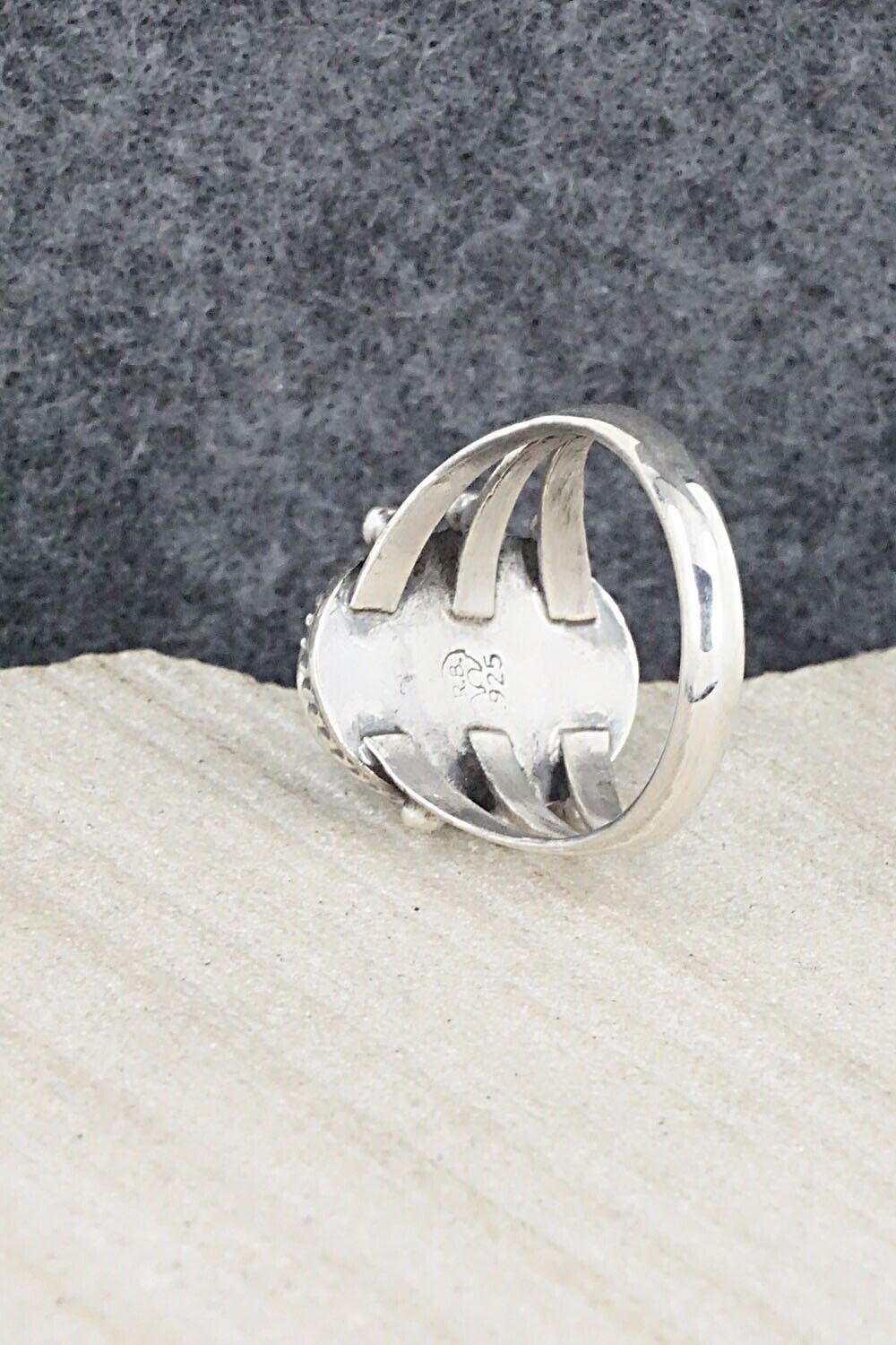 Turquoise & Sterling Silver Ring - Alice Rose Saunders - Size 7