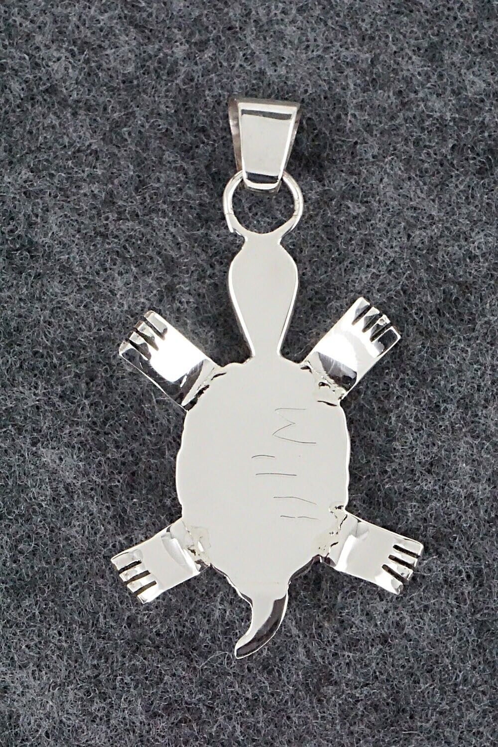 Multi Stone & Sterling Silver Inlay Pendant - Wayne Haloo