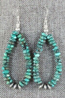 Navajo Turquoise and Sterling Silver Earrings - Native American