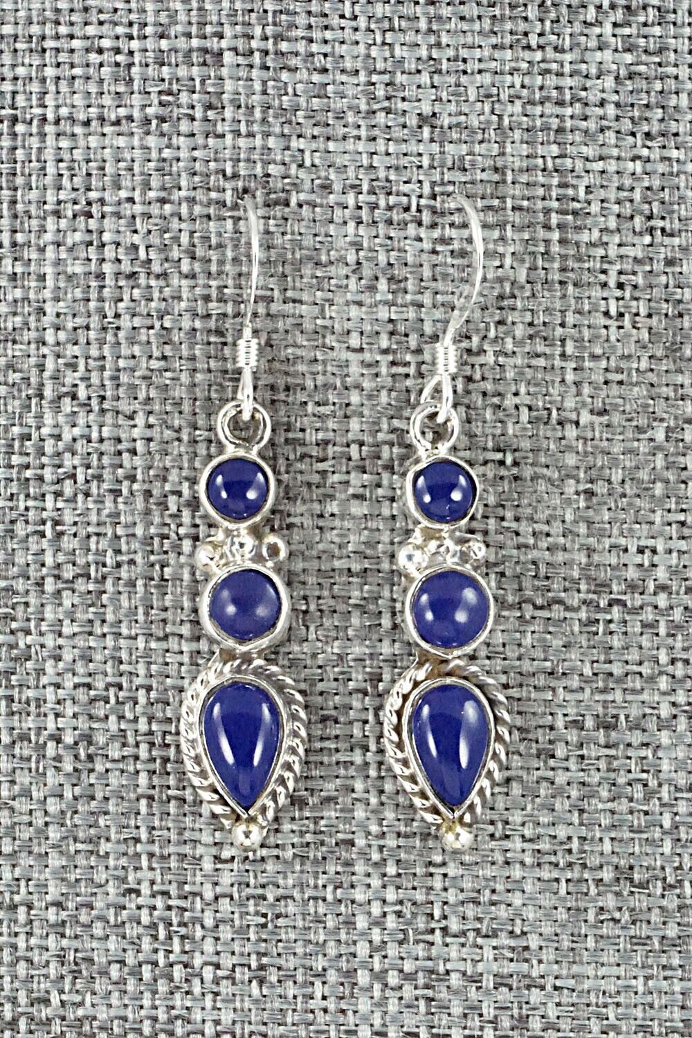 Lapis & Sterling Silver Earrings - Gary Shorty