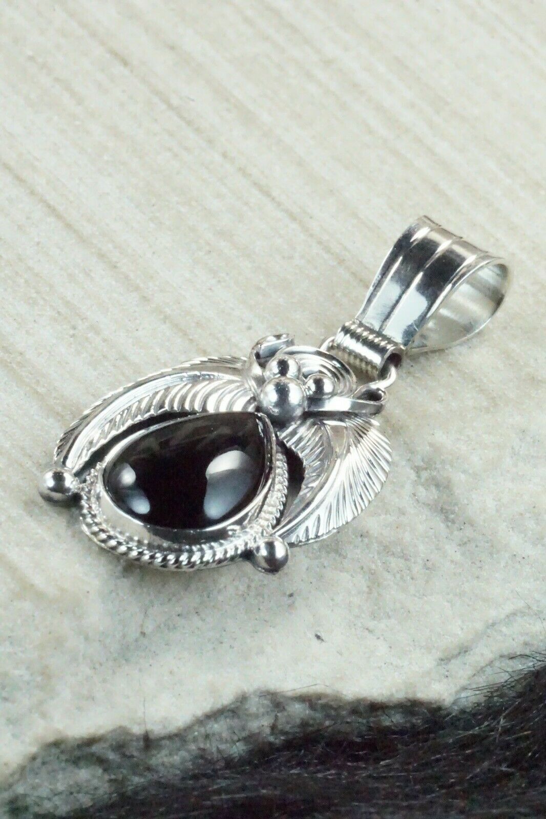 Onyx & Sterling Silver Pendant - Davey Morgan