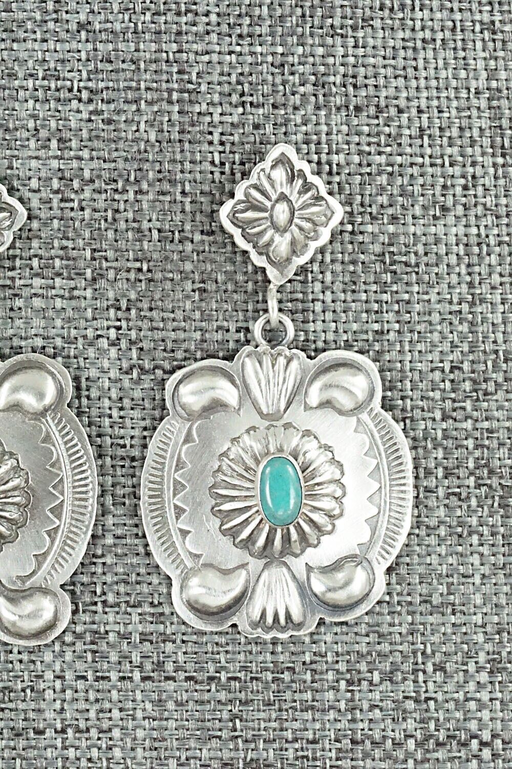Turquoise & Sterling Silver Earrings - Terry Charlie