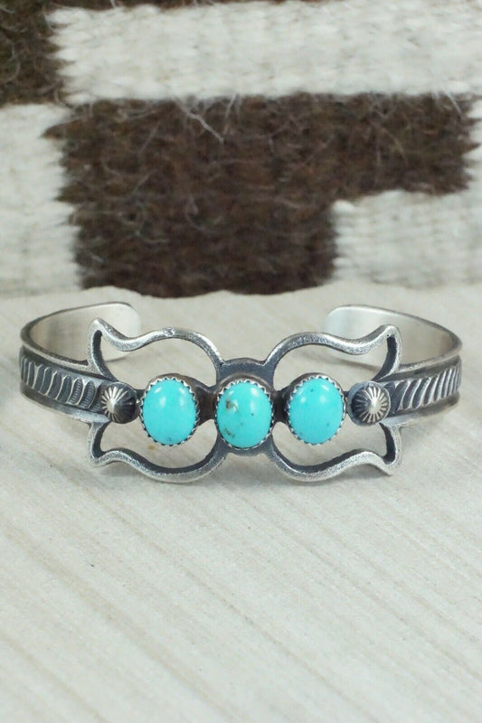 Turquoise and Sterling Silver Bracelet - Eva & Linberg Billah