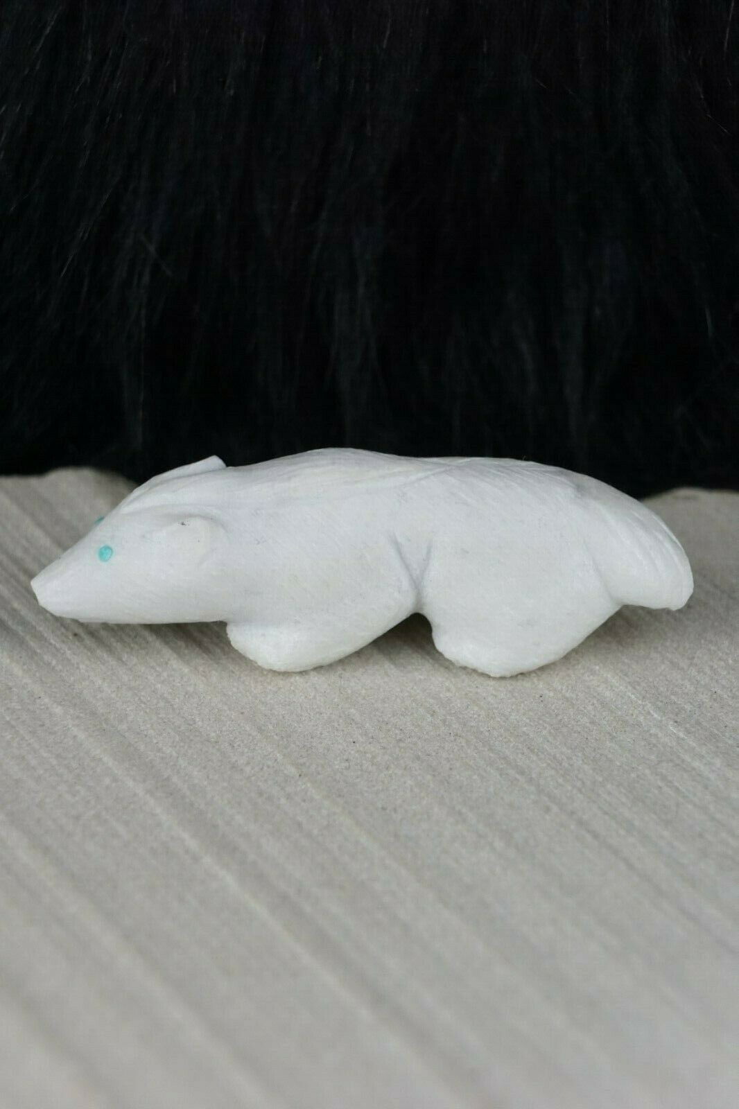 Badger Zuni Fetish Carving - Jonas Hastito - High Lonesome Trading