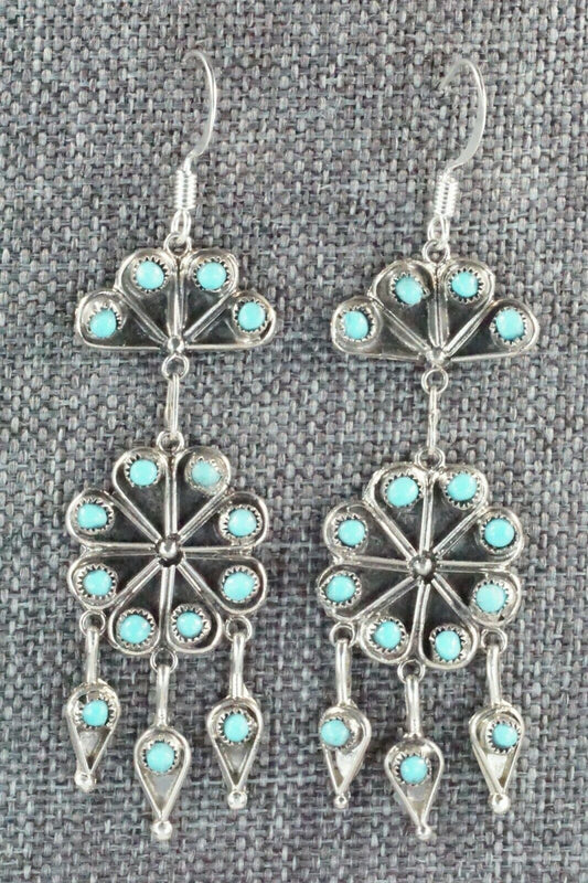 Turquoise and Sterling Silver Earrings - Waylon Johnson