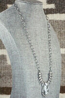 White Buffalo and Sterling Silver Necklace - Akee Douglas