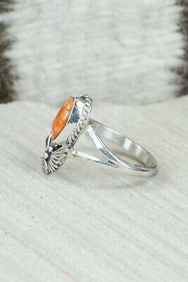 Spiny Oyster & Sterling Silver Ring - Genevieve Francisco - Size 7.75 - High Lonesome Trading