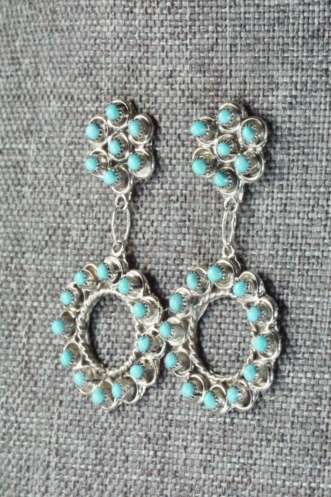 Turquoise & Sterling Silver Earrings - Waylon Johnson