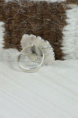 Navajo Turquoise and Sterling Silver Ring - Zeita Begay - Size 6.5
