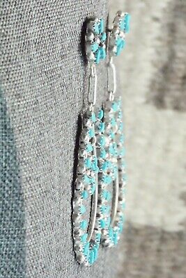 Turquoise & Sterling Silver Earrings - Tricia Leekity