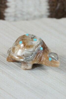 Turtle Zuni Fetish Carving - Ronnie Lunasee - High Lonesome Trading