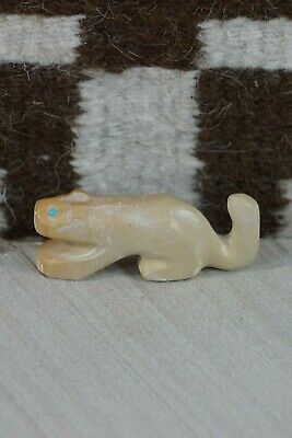 Mountain Lion Zuni Fetish Carving - Gordon Poncho - High Lonesome Trading