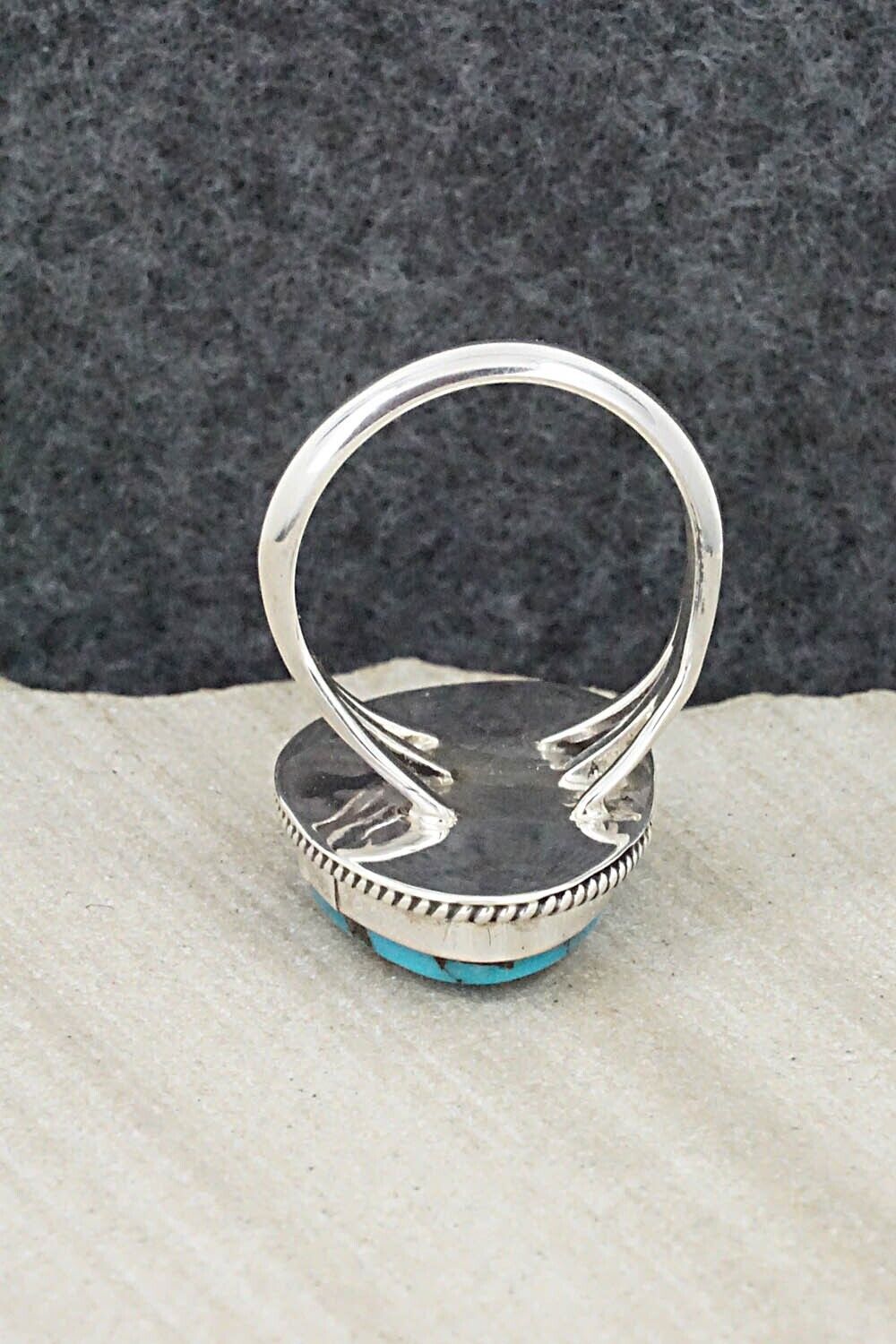 Turquoise & Sterling Silver Ring - Alice Rose Saunders - Size 7