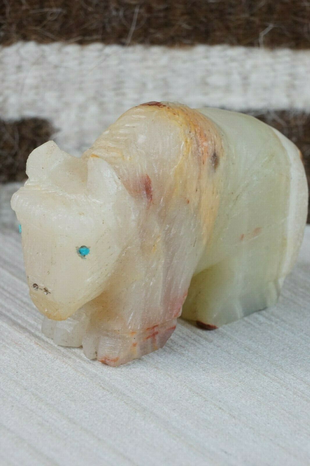 Buffalo Zuni Fetish Carving - Jon Quam - High Lonesome Trading