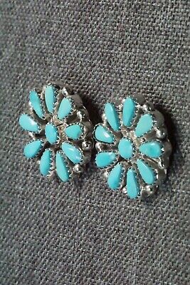 Turquoise & Sterling Silver Earrings - Alicia Wilson