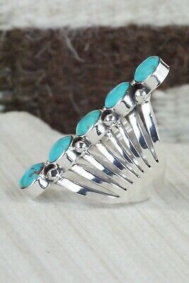 Turquoise & Sterling Silver Ring - Thomas Yazzie - Size 9