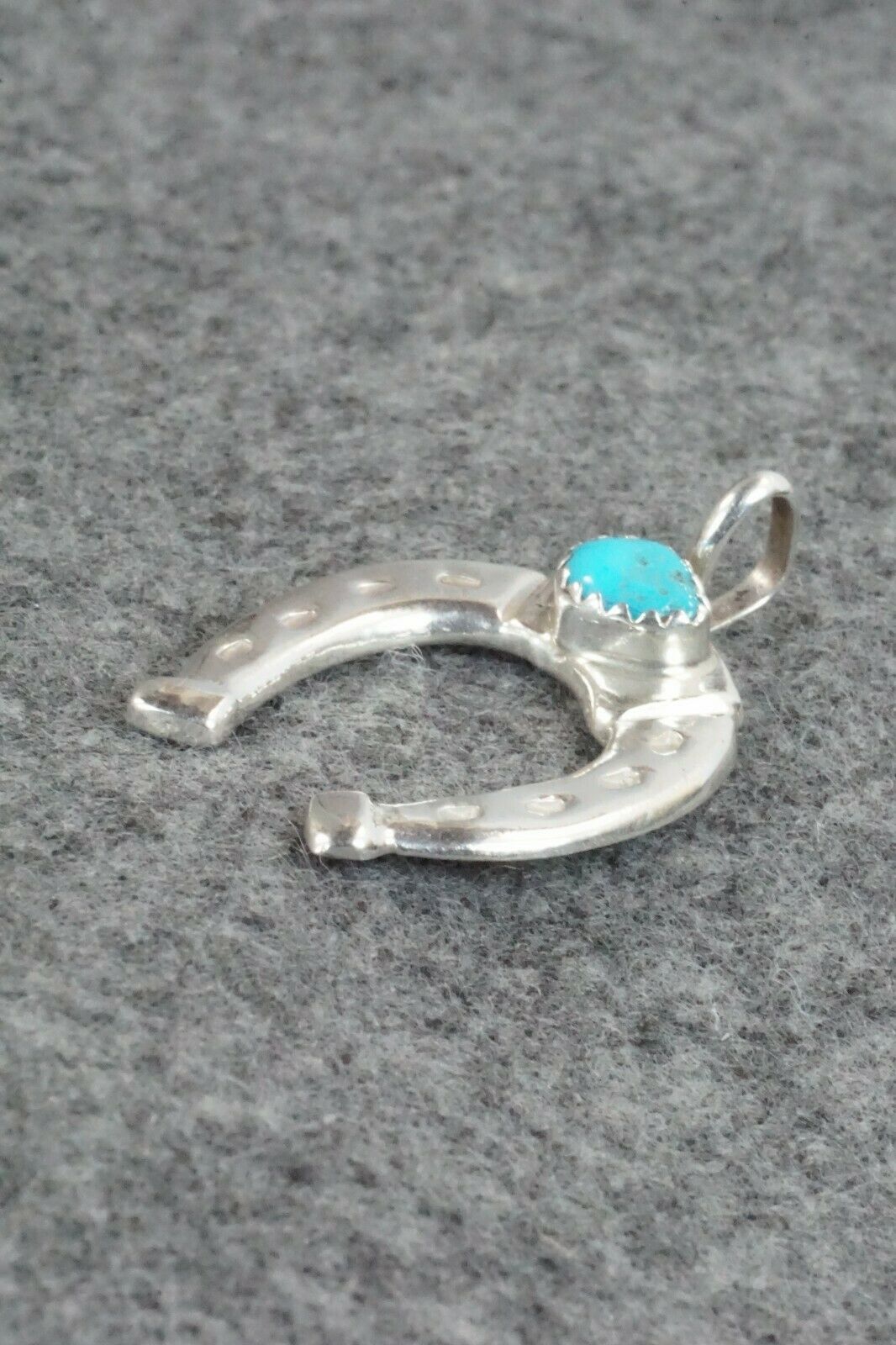 Turquoise & Sterling Silver Pendant - Pauline Nelson