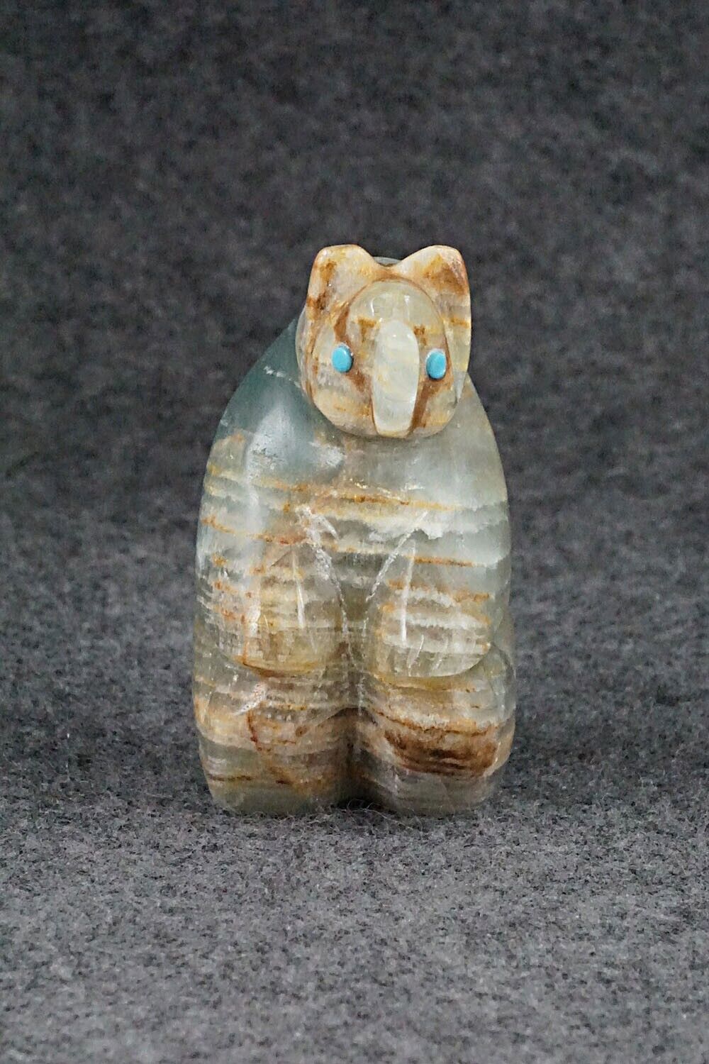 Bear Zuni Fetish Carving - Ronnie Lunasee
