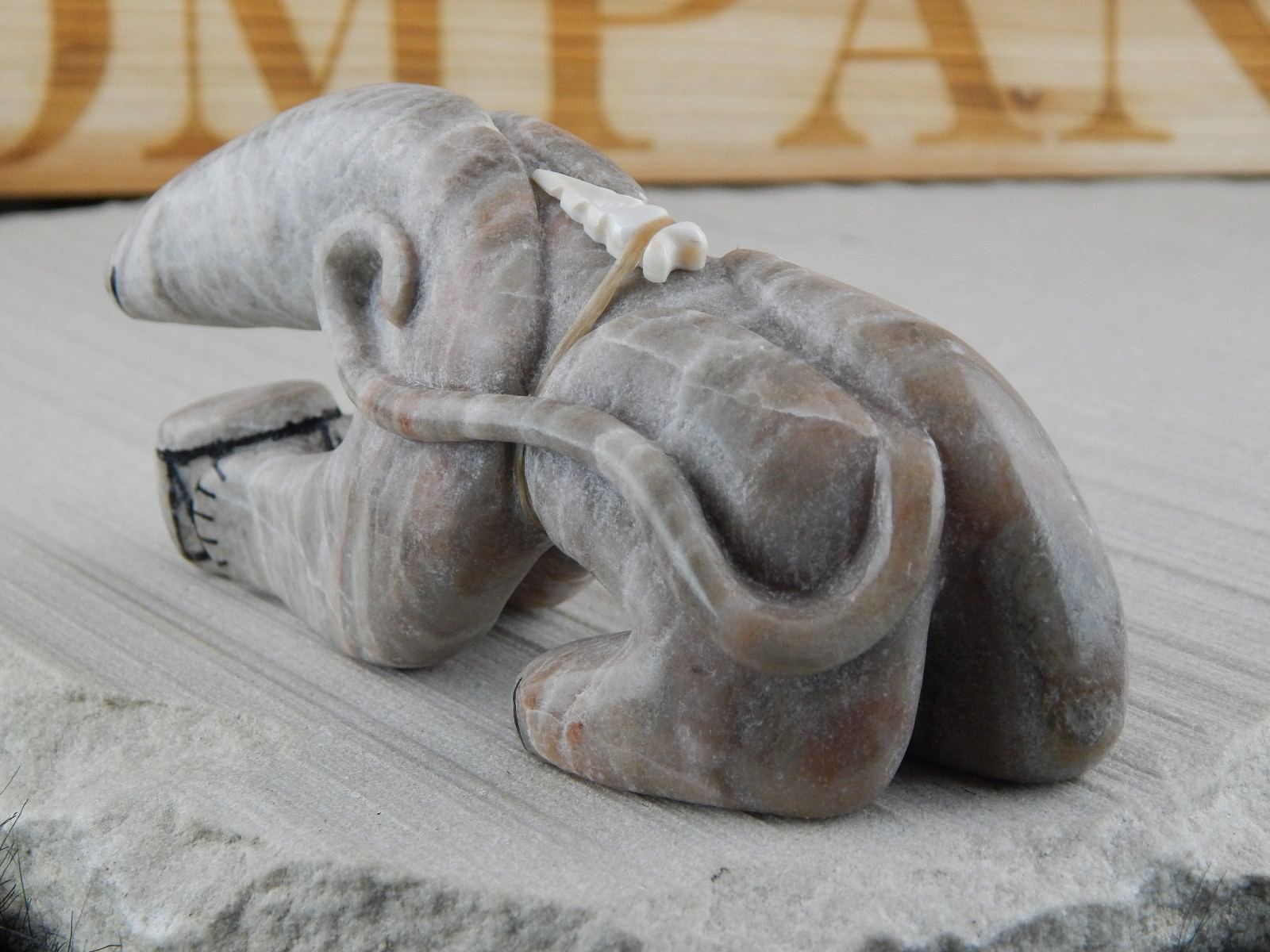 Bear Zuni Fetish Carving - Rick Kallestewa - High Lonesome Trading