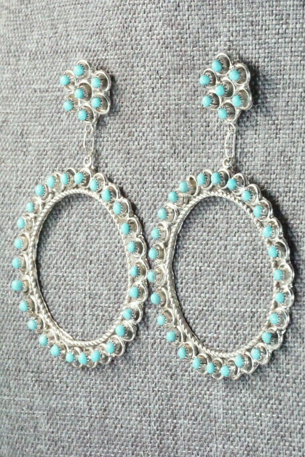 Turquoise & Sterling Silver Earrings - Waylon Johnson