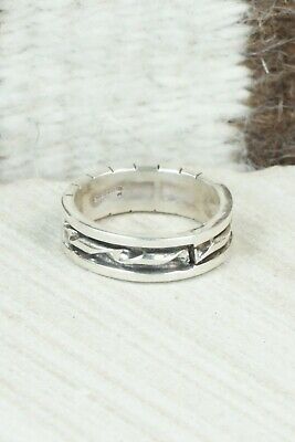 Turquoise & Sterling Silver Ring - Phyllis Lucio - Size 10.25